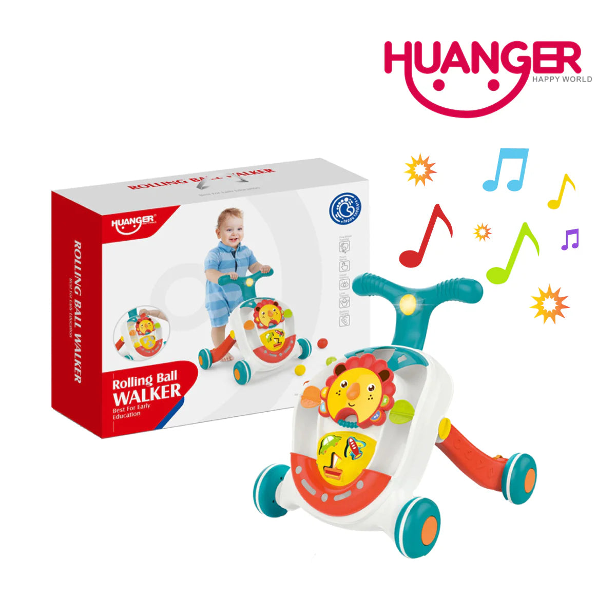 Huanger HE0830 Baby Walker Push Activity Toy (6m+)