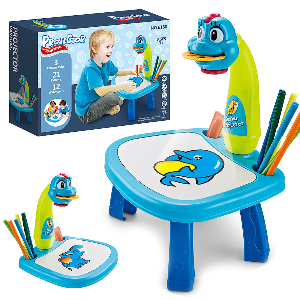 Kids Projector Painting Drawing Board Table