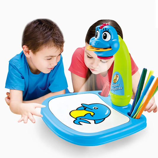 Kids Projector Painting Drawing Board Table