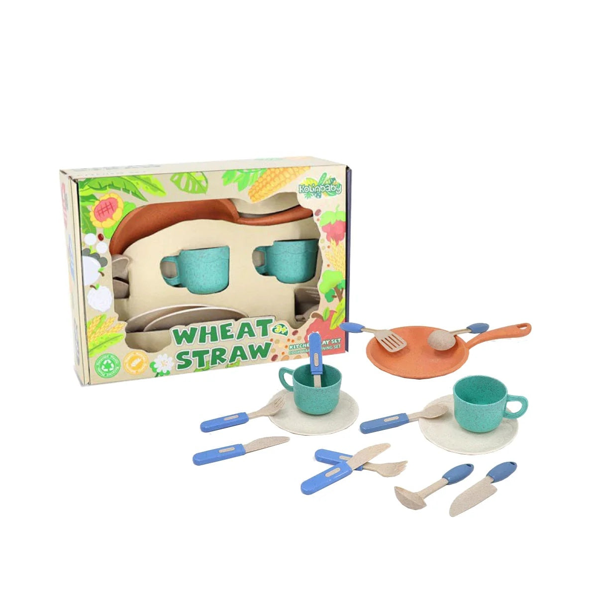 Kolinbaby Wheat Straw Kitchen Set (2027EA) 3Y+