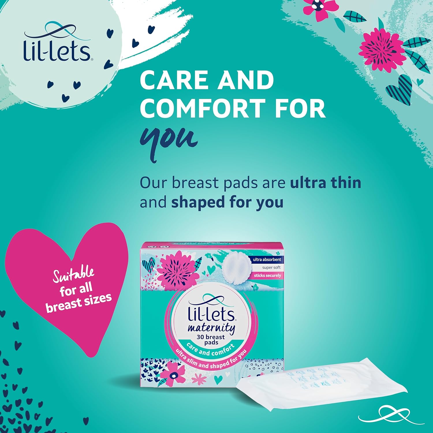 Lil-Lets Maternity 30 Breast Pads