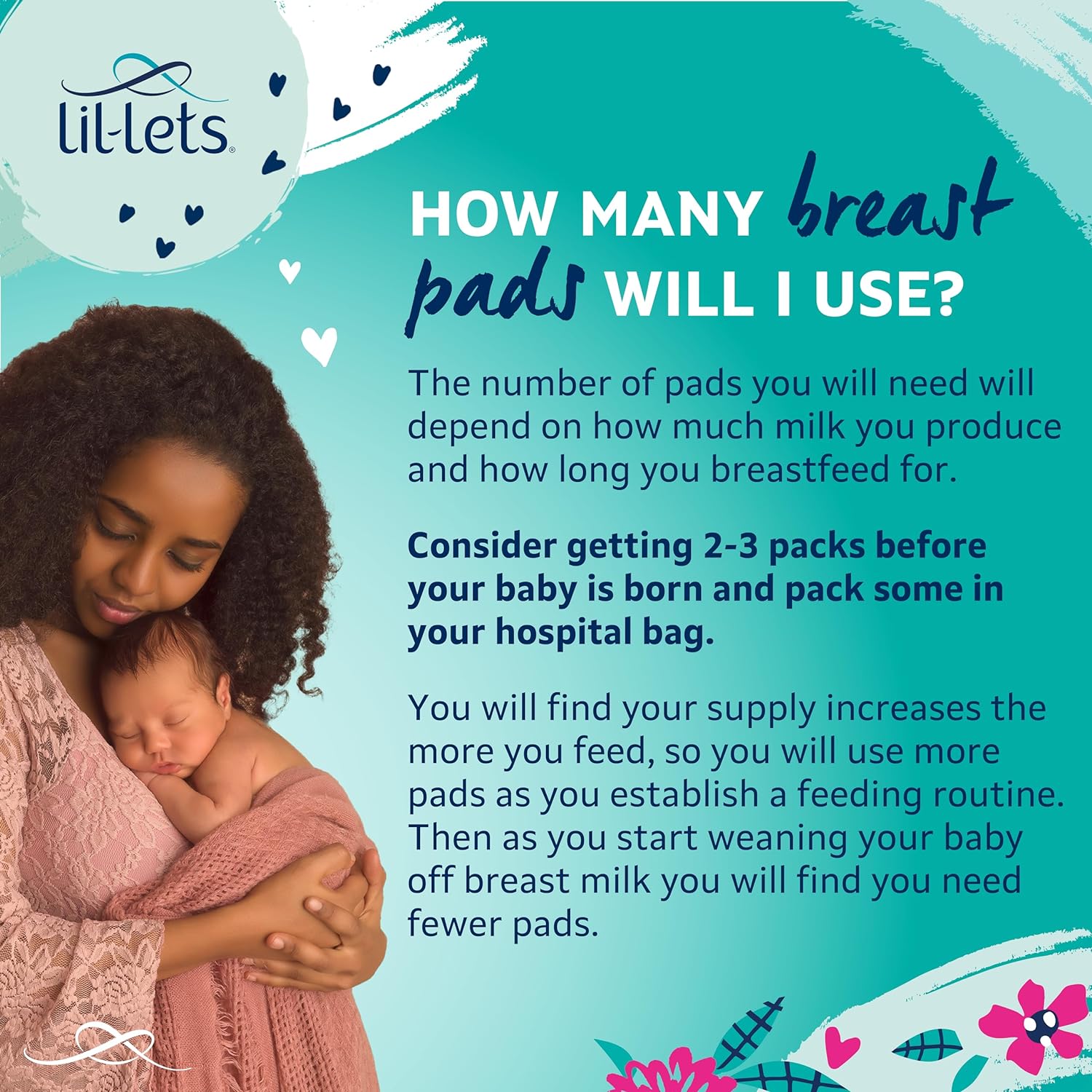 Lil-Lets Maternity 30 Breast Pads