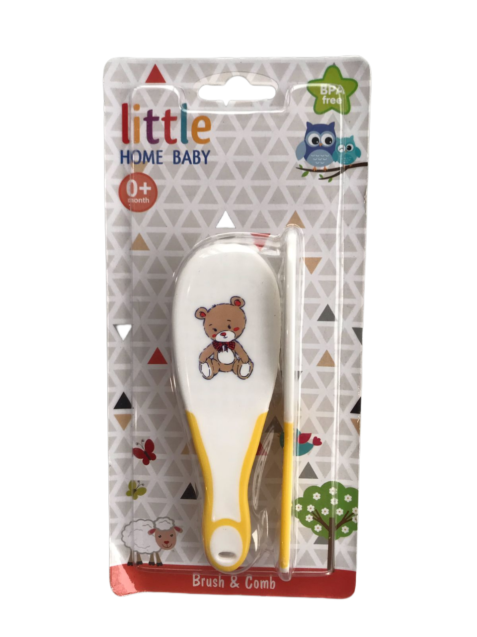 Little Home Baby Hair Brush & Comb Set