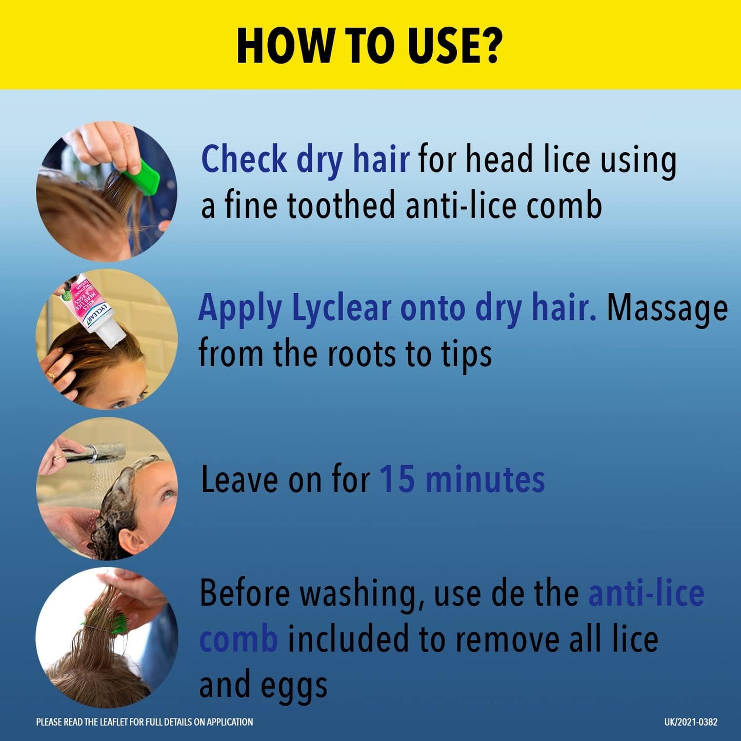 Lyclear Original Kills Head Lice & Nits Lotion with Comb 100ml