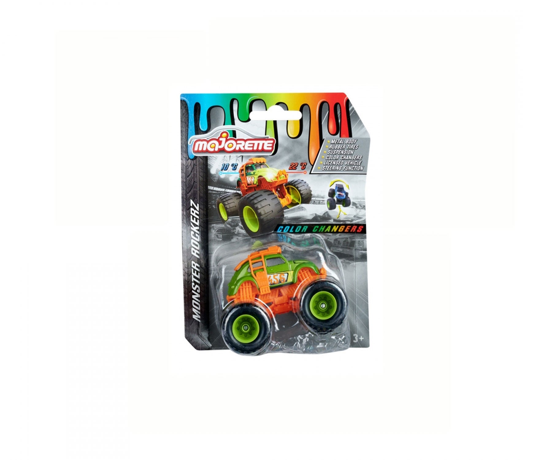 MAJORETTE 7257 Monster Rockerz Color Changers (3Y+)