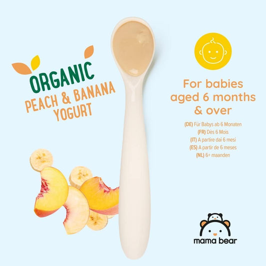 Mama Bear Fruit Pouch- Peach, Banana and Yogurt Puree (12m+) 90g