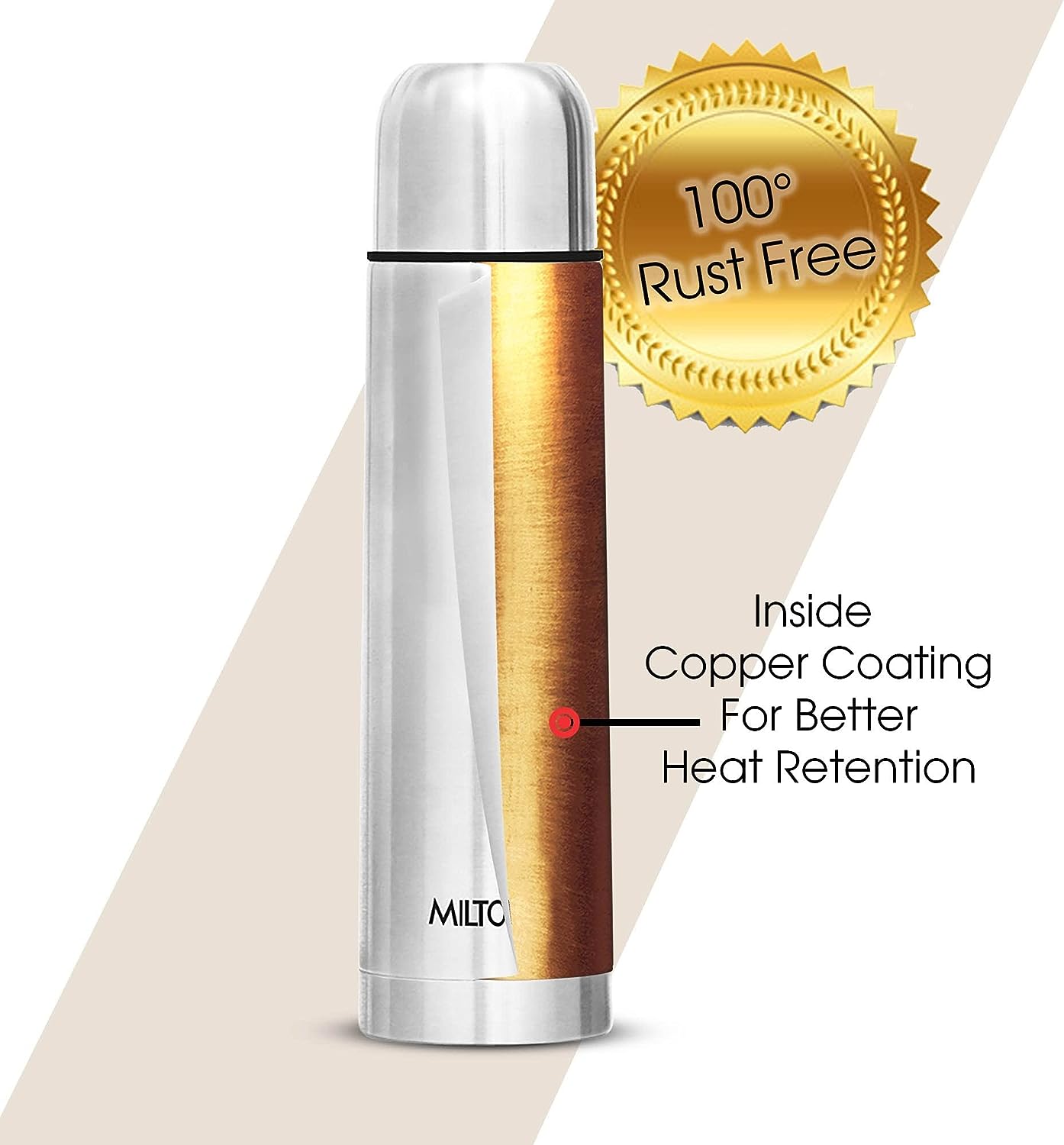 Milton Thermosteel Flip Lid 1000ml