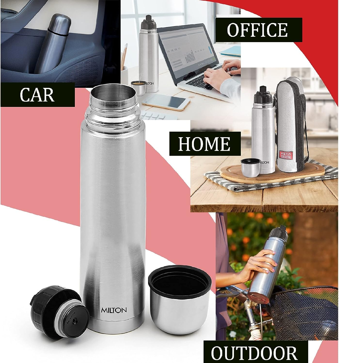 Milton Thermosteel Flip Lid 1000ml