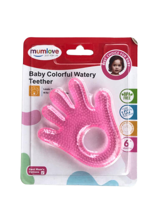 Mumlove Baby Colorful Watery Teether (6m+)- Hand