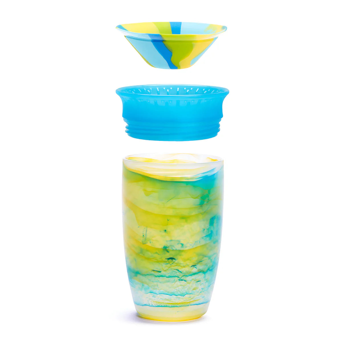Munchkin Miracle 360° Tropical Swirl Sippy Cup (12m+) 296ml- Blue