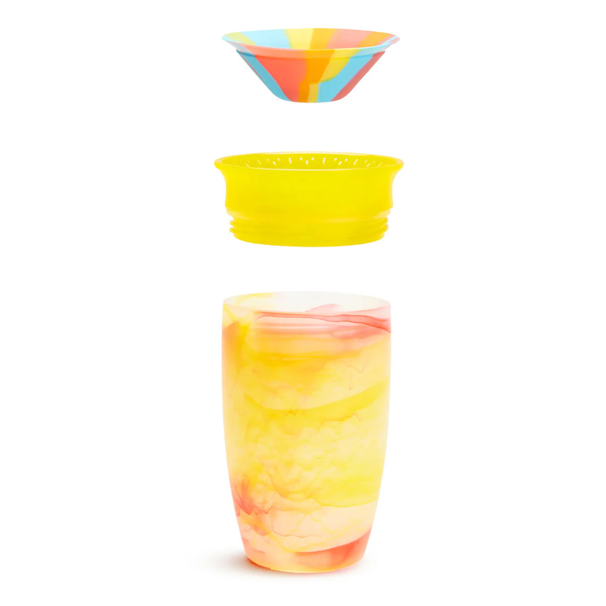Munchkin Miracle 360° Tropical Swirl Sippy Cup (12m+) 296ml- Yellow