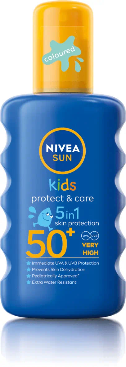 NIVEA SUN Kids Coloured Moisturising Sun Spray SPF50+ 200ml