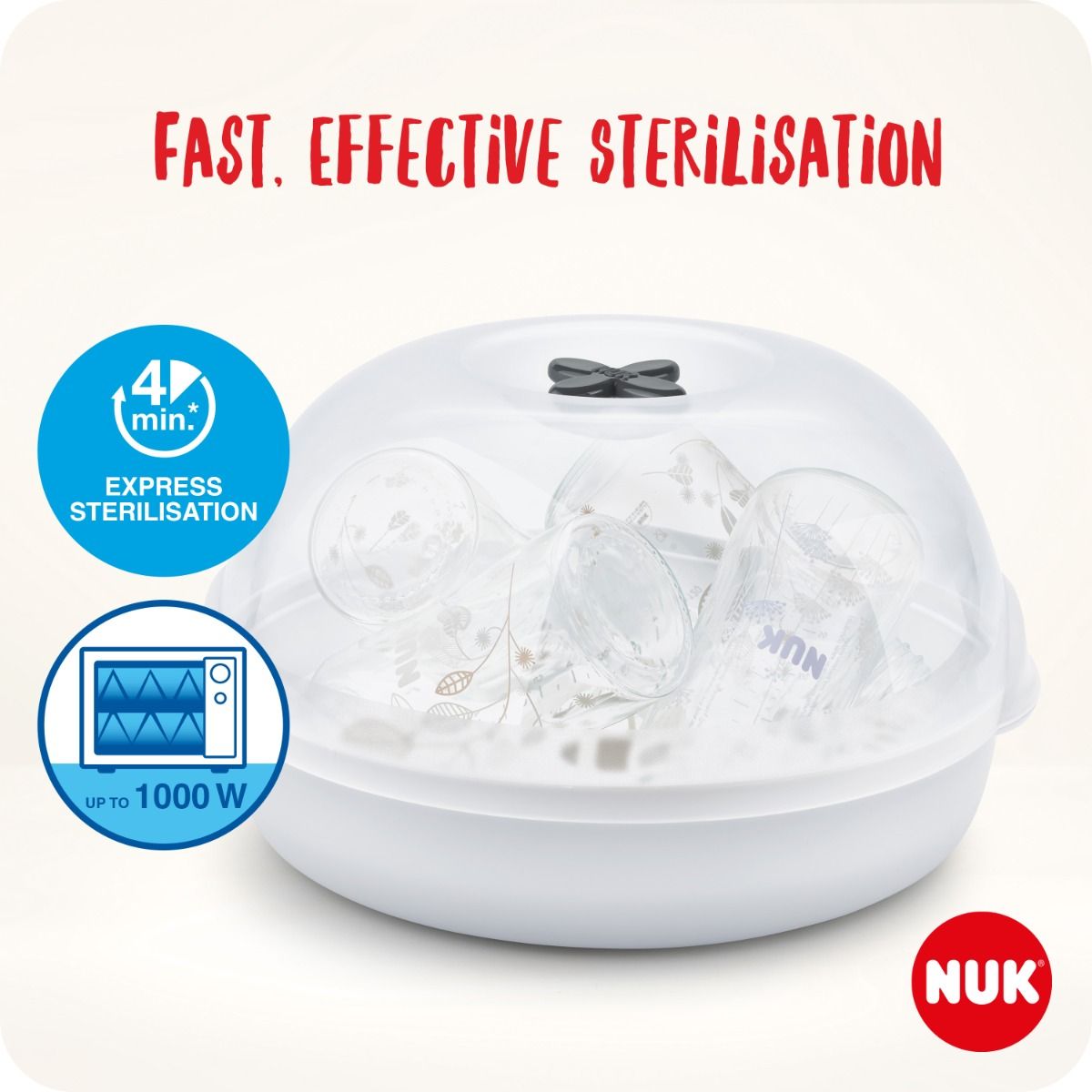 NUK Micro Express Plus Microwave Steam Steriliser