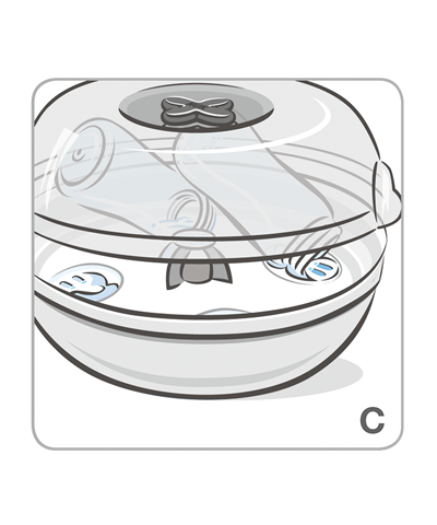 NUK Micro Express Plus Microwave Steam Steriliser