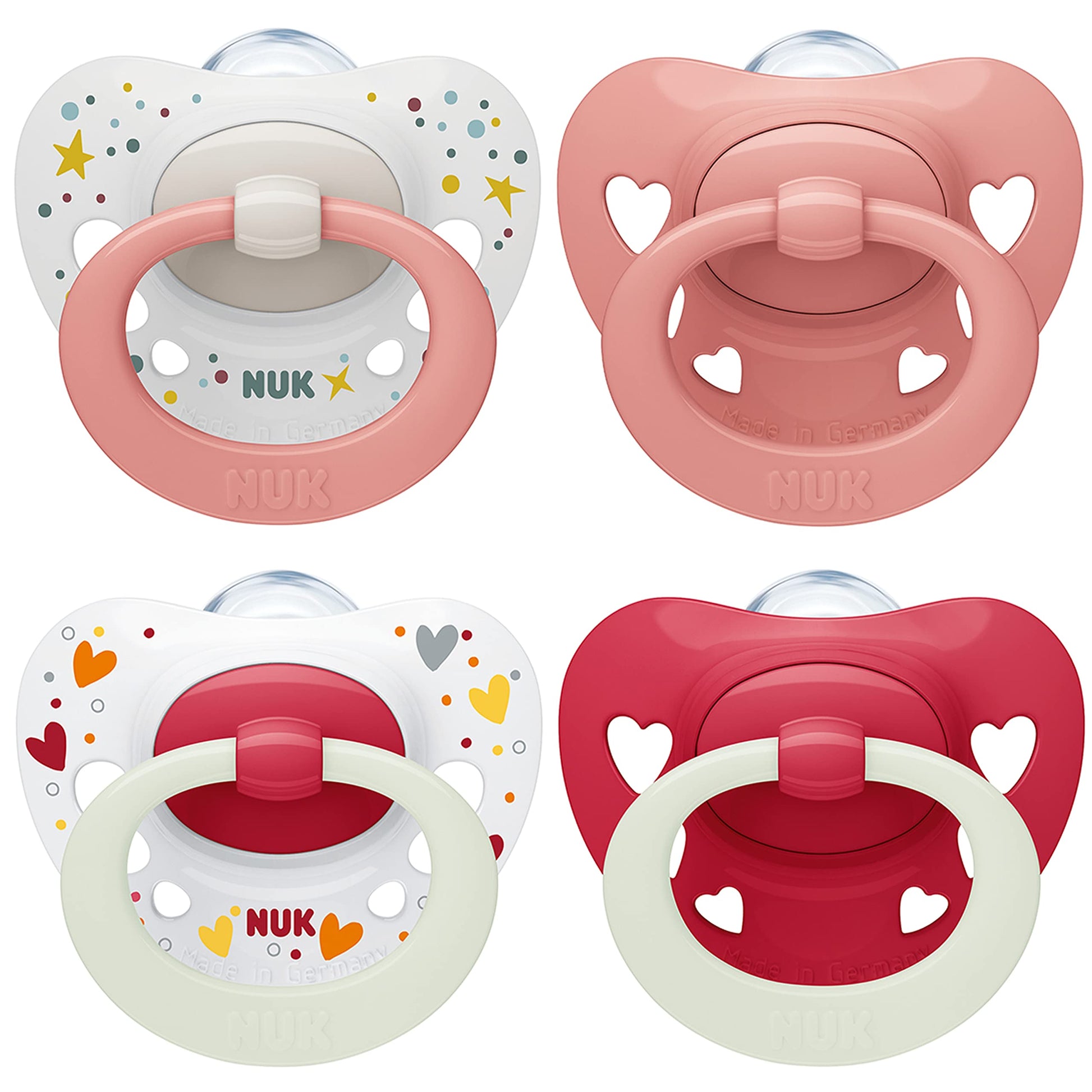 NUK Signature Day & Night Baby Soothes (0-6 months)-4 Pcs