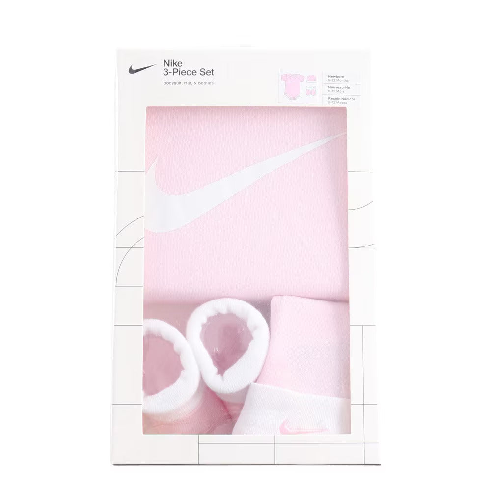 Nike 3-Piece Box Set- Bodysuit, Hat & Booties (6-12 months)