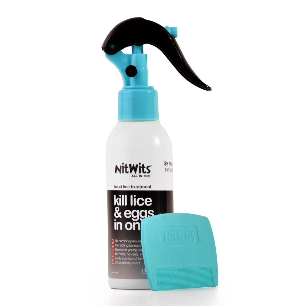NitWits All-in-One Head Lice & Egg Treatment with Comb 120ml