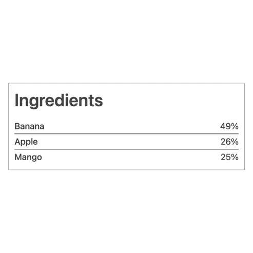 Peachy Apple, Mango and Banana Puree (6m+) 110g