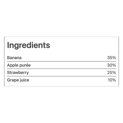 Peachy Strawberry & Banana Smoothie Puree (1Y+) 100g