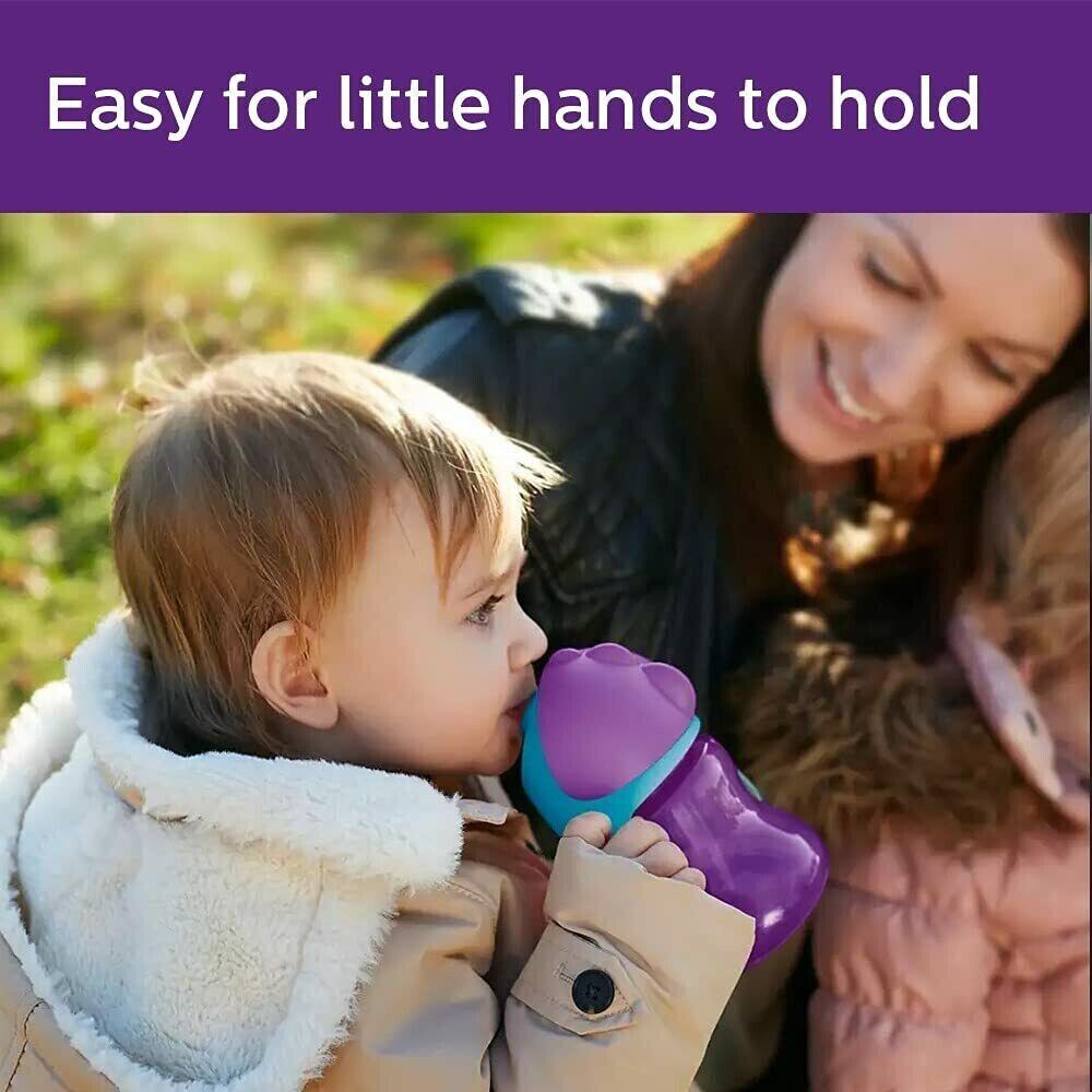 Philip Avent Straw Cup 200ml (9m+)- Purple