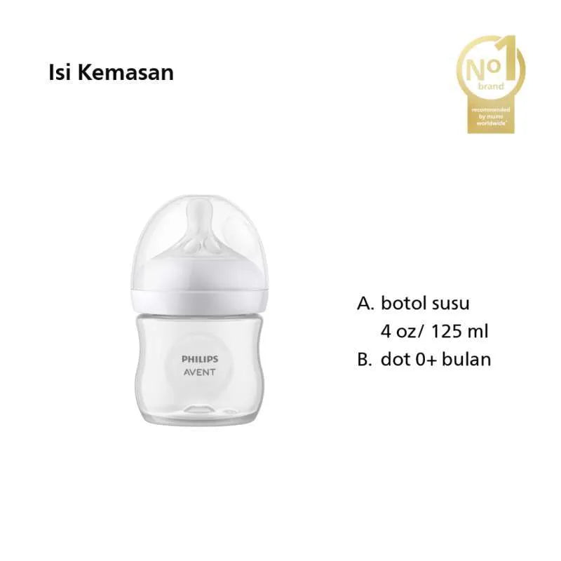 Philips Avent Natural Response Feeding Bottles 125ml (0m+)