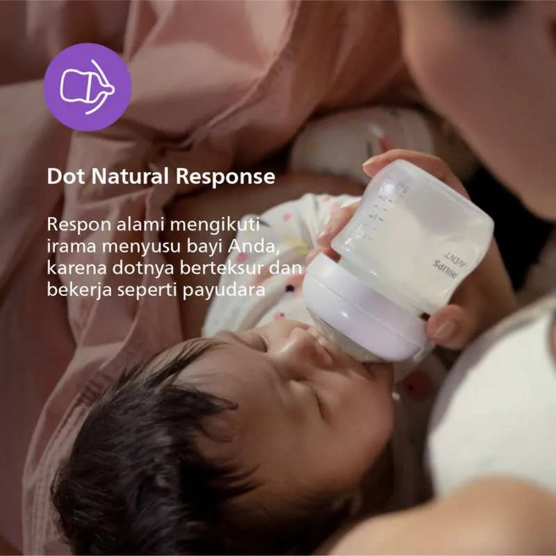 Philips Avent Natural Response Feeding Bottles 125ml (0m+)