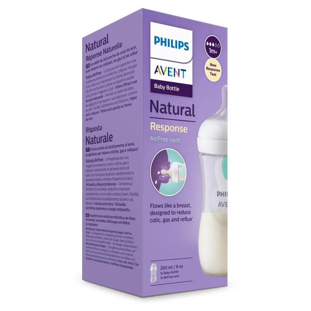 Philips Avent Natural Response Feeding Bottles 260ml (1m+)