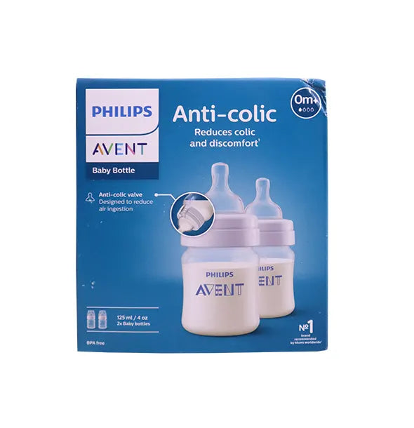 Philips Avent Anti-Colic Baby Bottle 2pcs 125ml (0m+)
