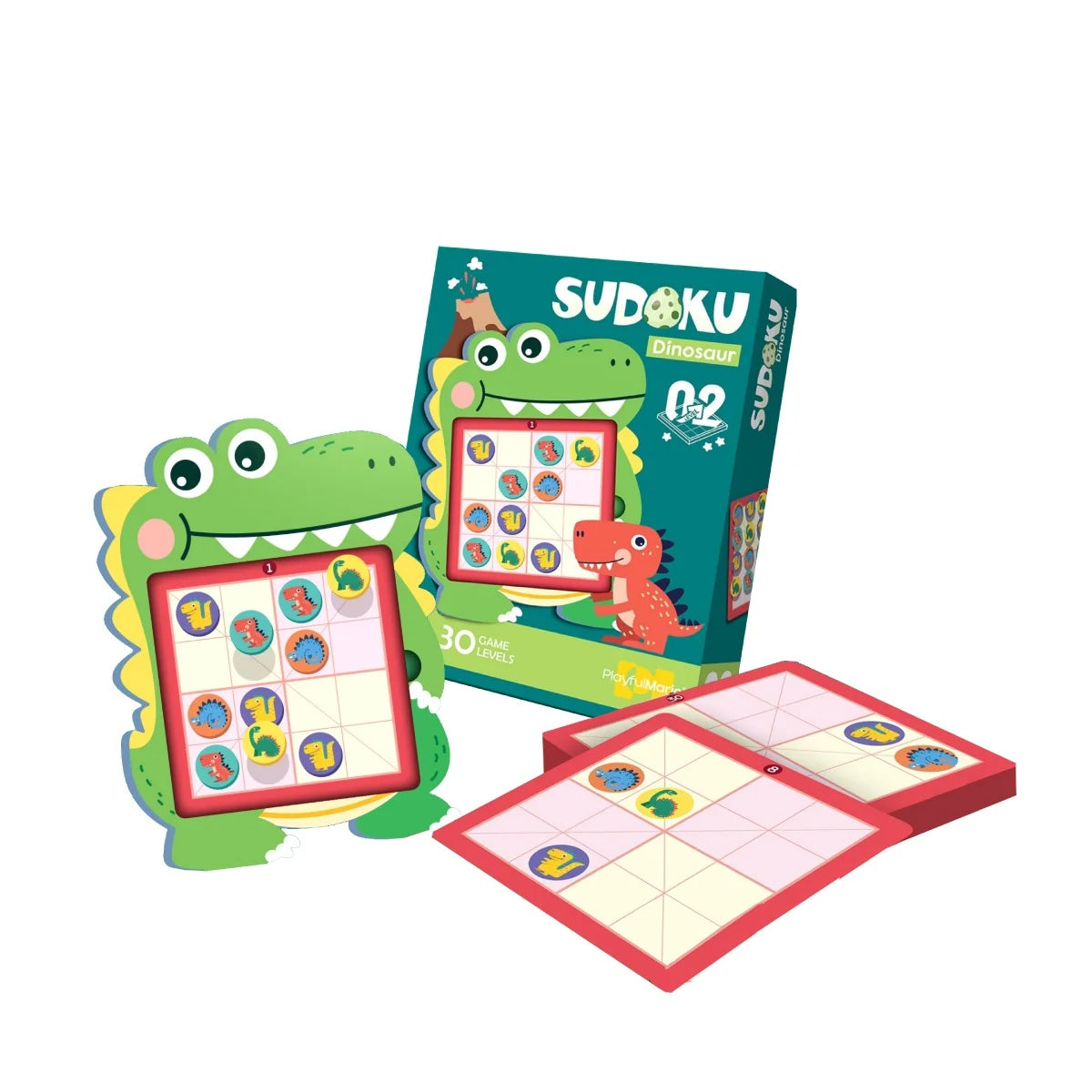 PlayfulMario Lv-02 Sudoku Dinosaur (88790) 4-6Y+
