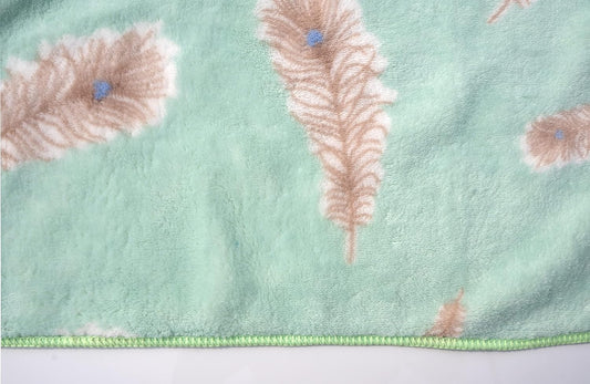 Premium Baby Towel L Size- Cyan