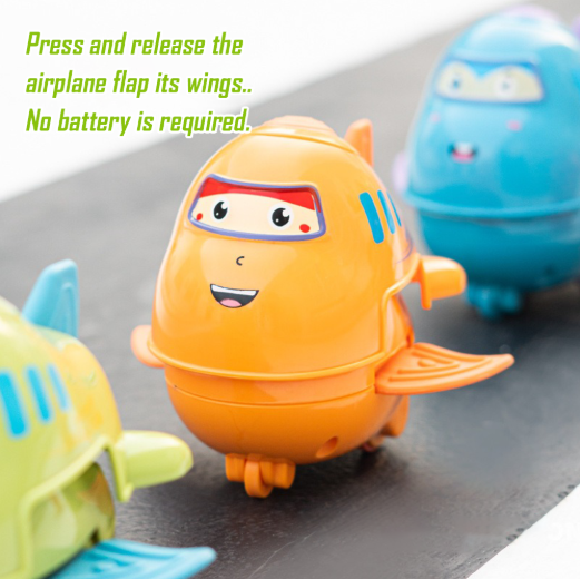 Push & Pull Press Fun Mini Airplane (HY-602) 3Y+