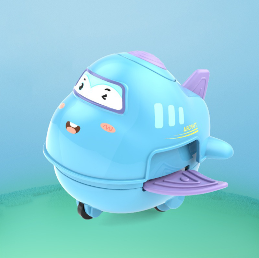 Push & Pull Press Fun Mini Airplane (HY-602) 3Y+