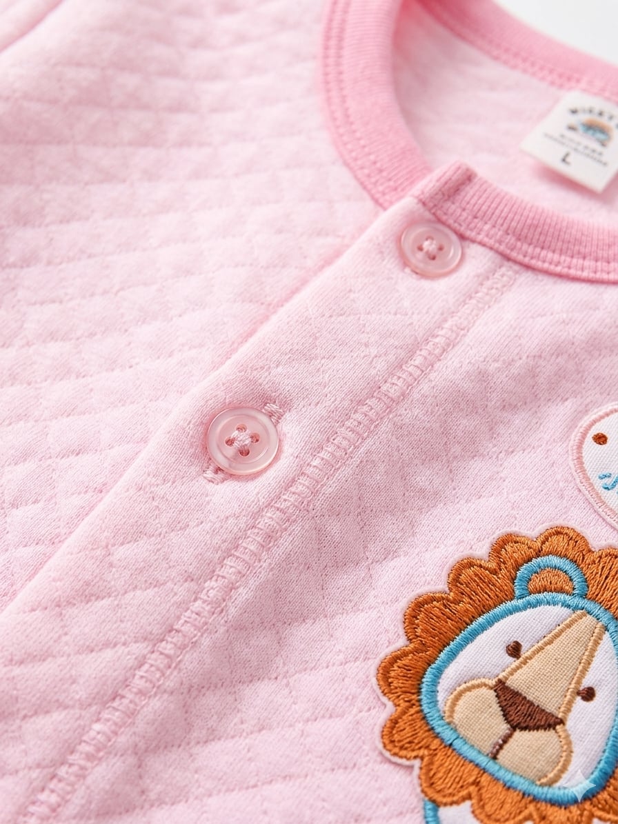 Quilted Lion Applique Baby Nightsuit (UNX) 12-18m