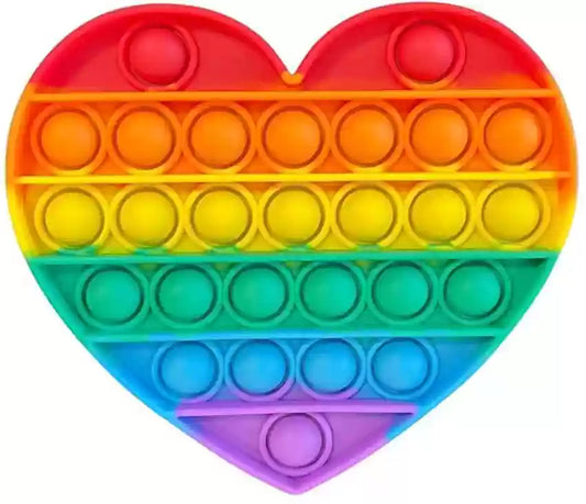 Rainbow Push Pop Bubble Fidget Toys 6M+