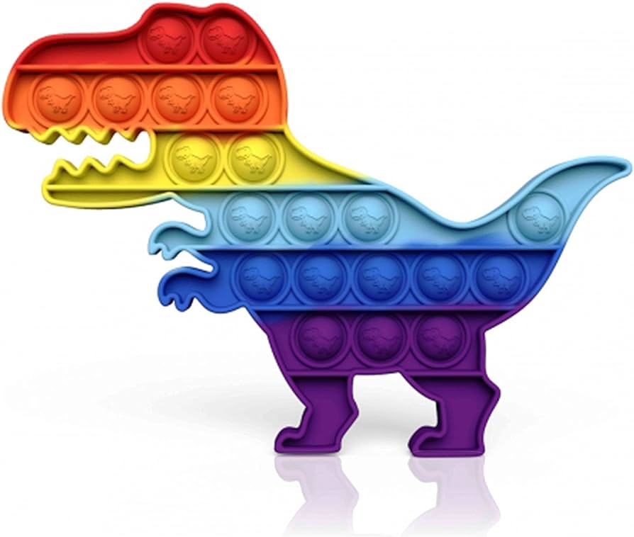 Rainbow Push Pop Bubble Fidget Toys 6M+