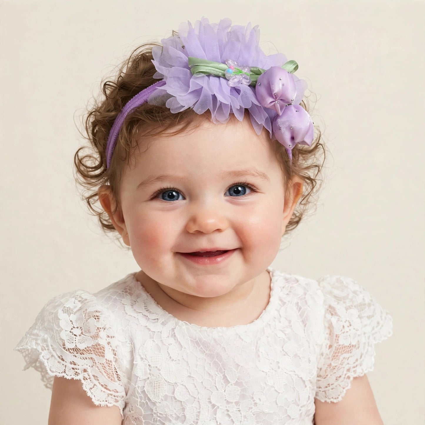 Soft Headband for Kids- Lavender Bloom (2Y+)