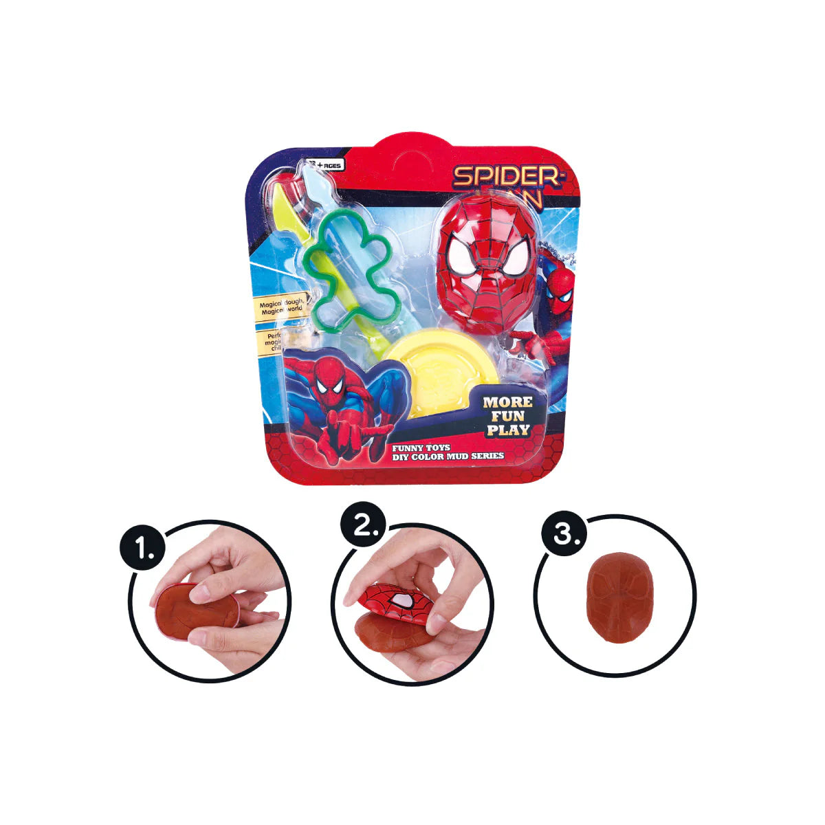 Spider-Man DIY Color Mud Series (58-8) 3+Years