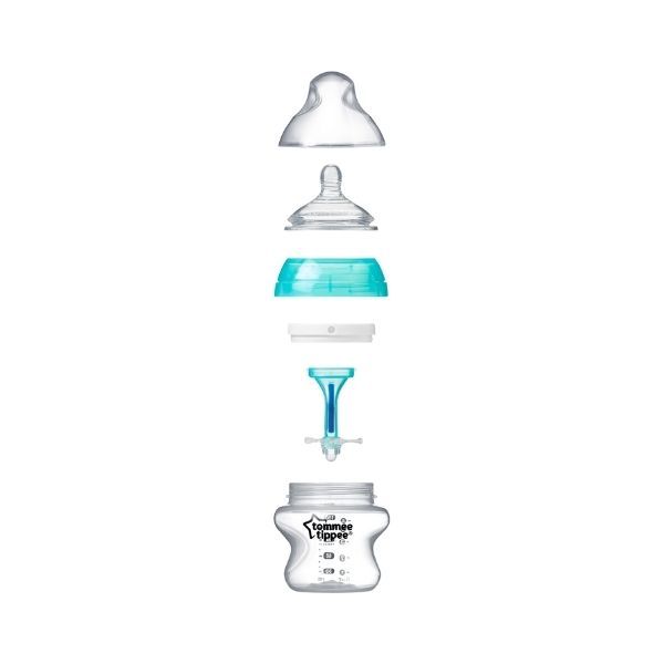 Tommee Tippee Anti-Colic Feeding Bottle (0m+) 150ml- Sea Green