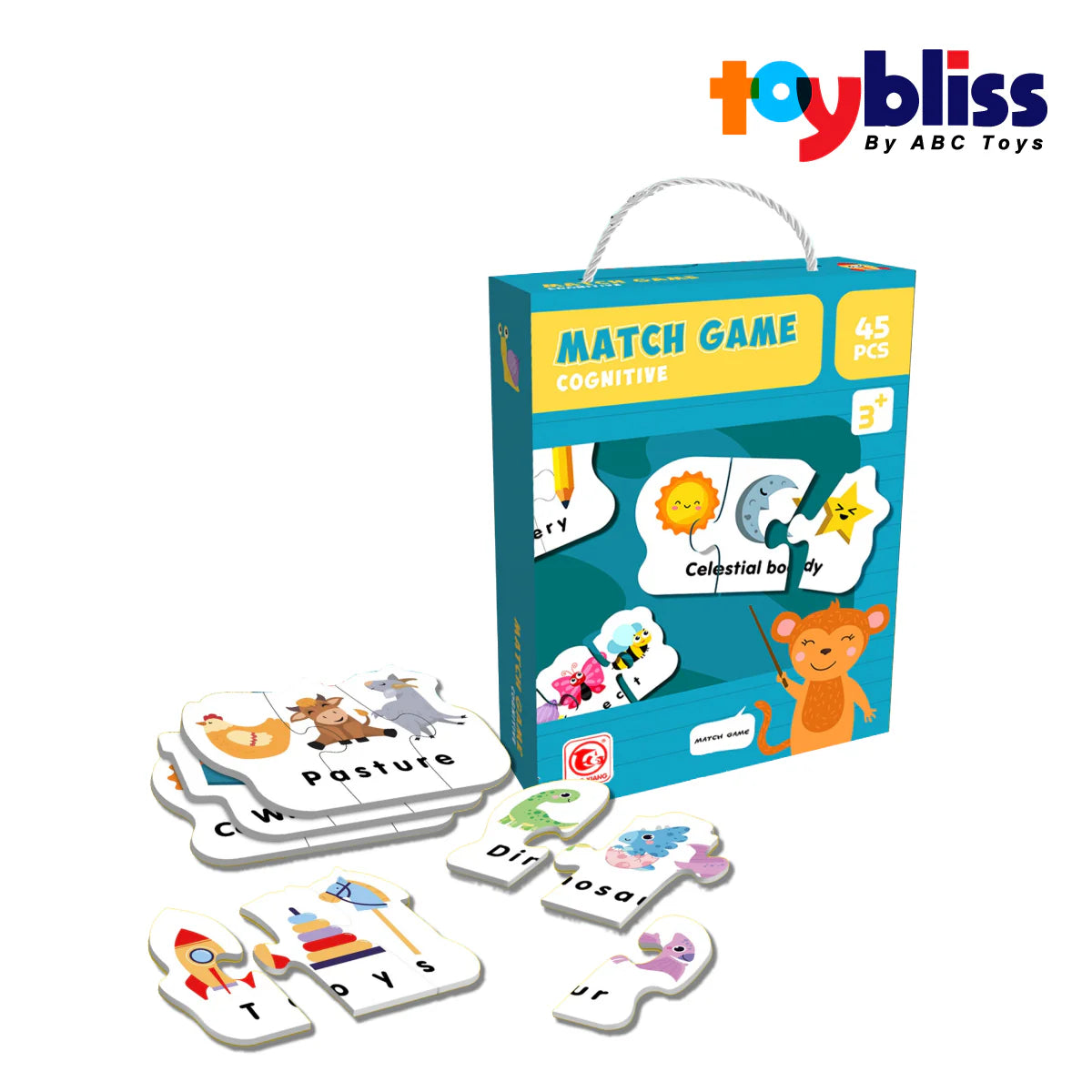 Toybliss HAO XIANG MatchGame 45Pcs Cognitive Puzzle (88682) 3Y+