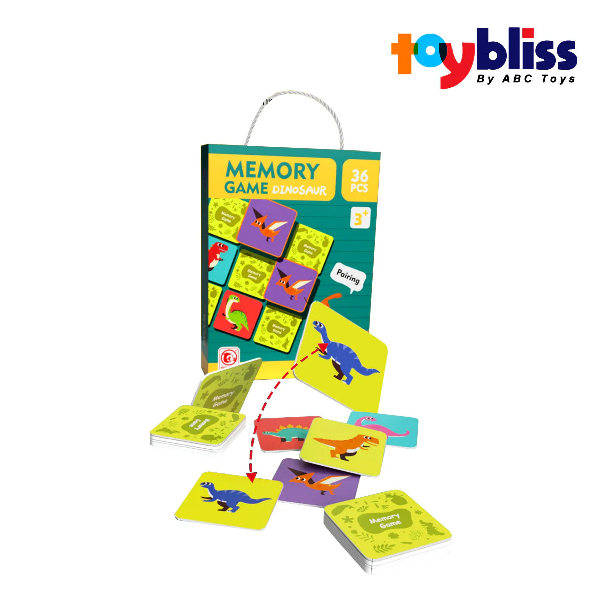 Toybliss HAO XIANG Memory Game Dinosaur 36 Pcs Puzzle (88675) 3Y+
