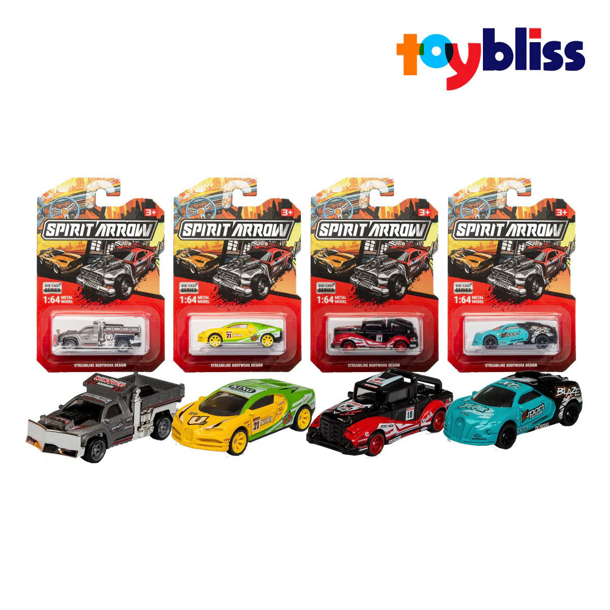 Toybliss SPIRIT ARROW 1:64 Die-Cast Car Series (009)