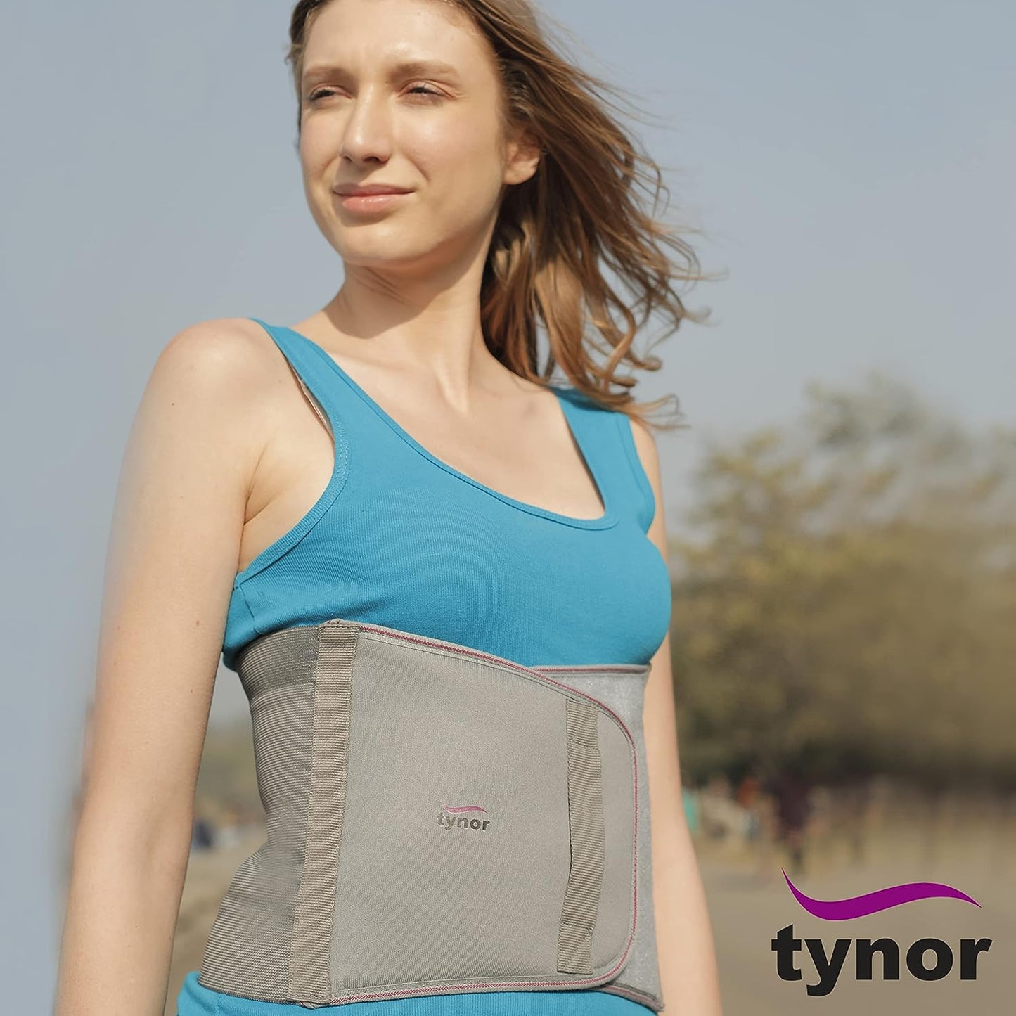 Tynor Abdominal Support 9″/23cm, Grey