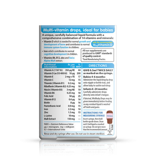 Vitabiotics Wellbaby Multi-vitamin Drops 30ml