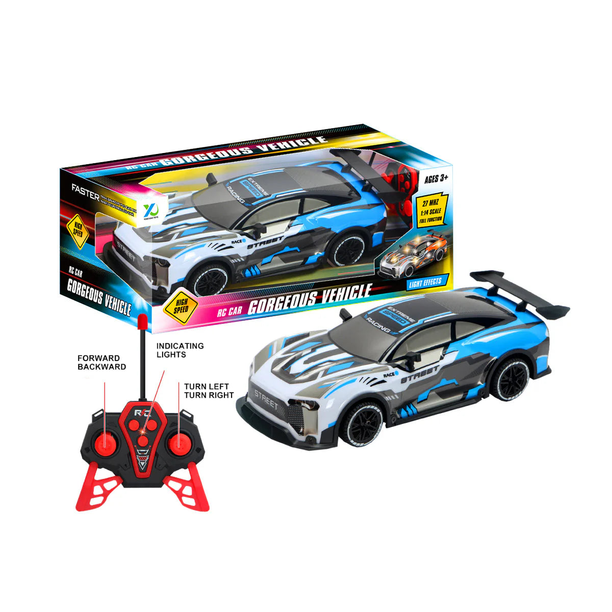 YONG XING 1:14 RC Car with Sounds & Light (YQ088) 3+Years
