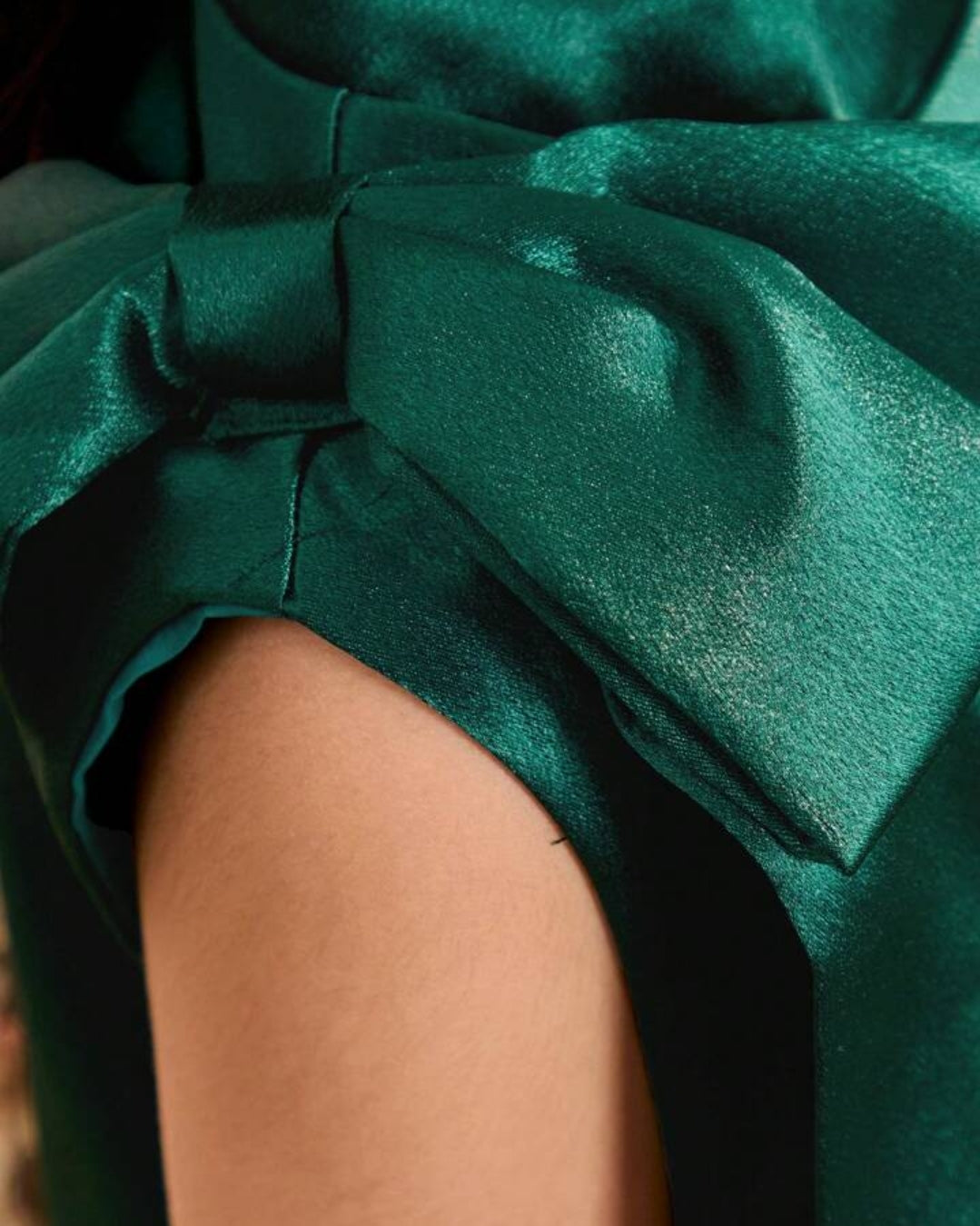 Girls Solid Color Stand Collar Knotted Shoulder Feather Hem Sleeveless Elegant Dress