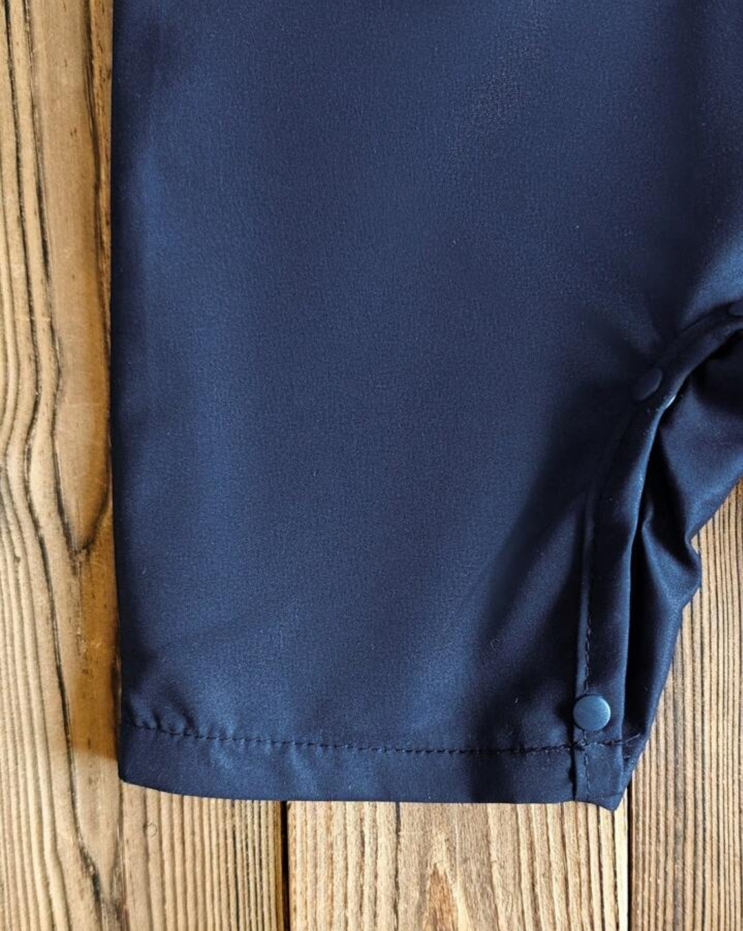 Newborn Baby Boy Navy Blue Collar Romper Panjabi