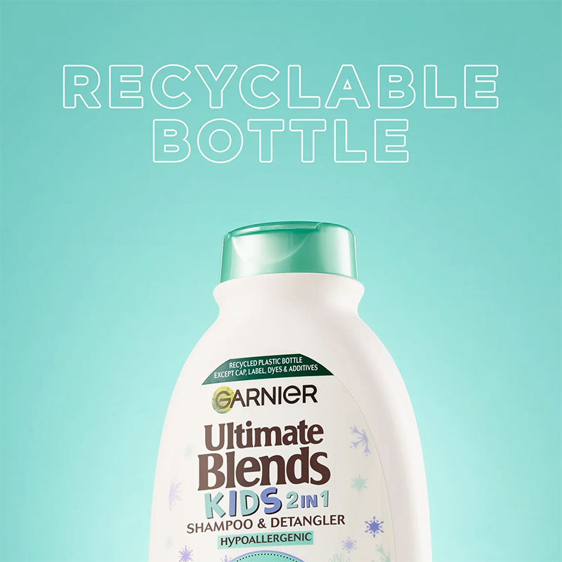 Garnier Ultimate Blends Kids 2 In 1 Shampoo & Detangler- Rice Cream & Oat Milk 250ml