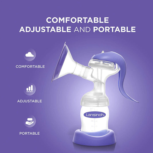 Lansinoh Manual Breast Pump Quiet & Lightweight