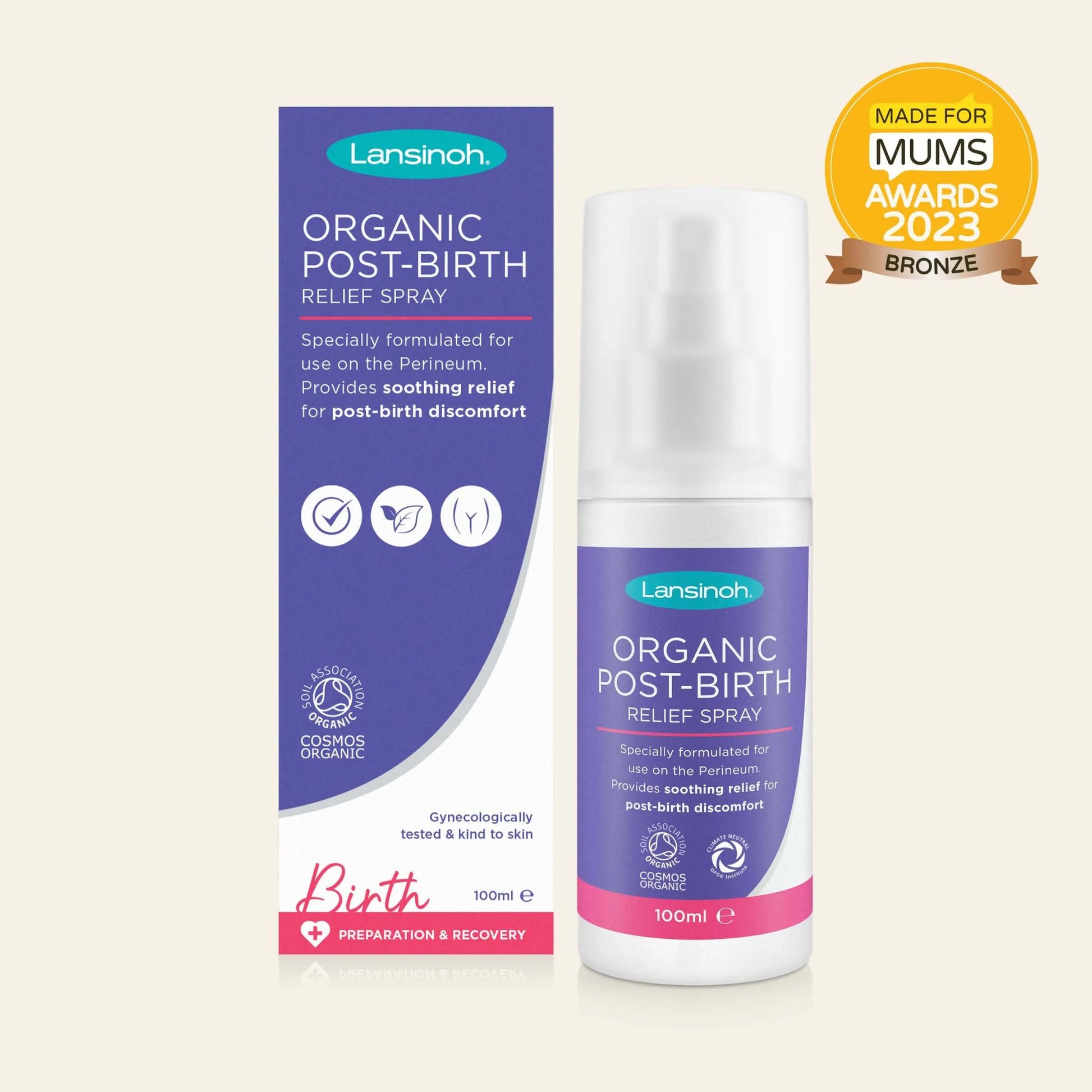 Lansinoh Organic Post-Birth Relief Spray 100ml