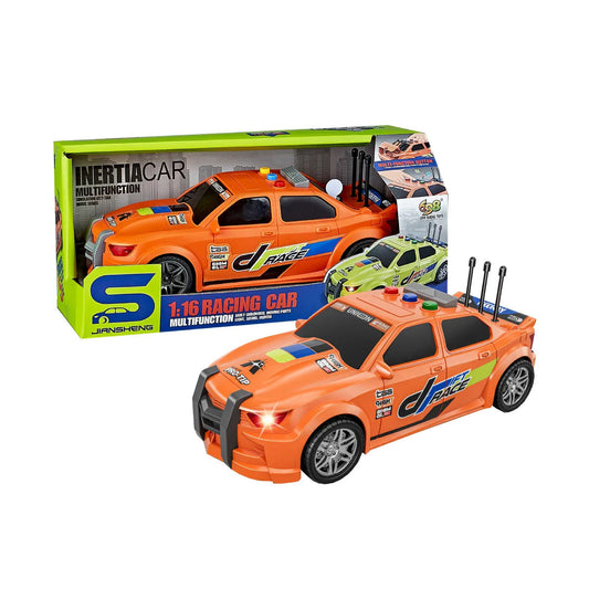 1:16 Racing Car Multifunction Orange (JS124A) 3+Years